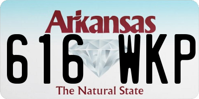 AR license plate 616WKP