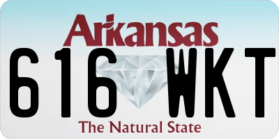 AR license plate 616WKT