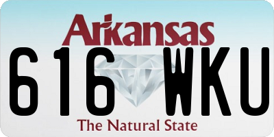AR license plate 616WKU