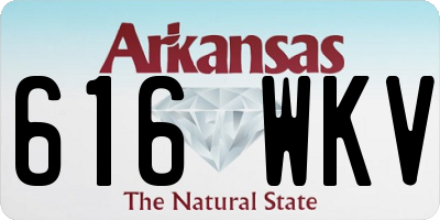 AR license plate 616WKV
