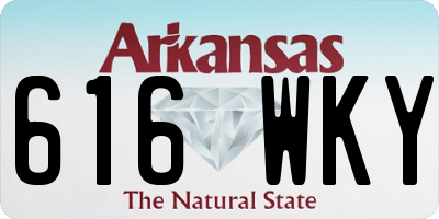 AR license plate 616WKY
