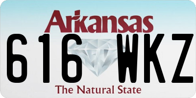 AR license plate 616WKZ