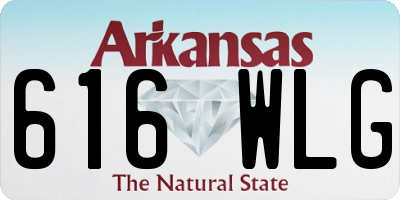 AR license plate 616WLG