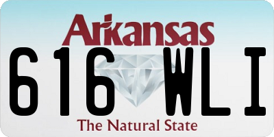 AR license plate 616WLI
