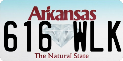 AR license plate 616WLK