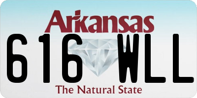 AR license plate 616WLL