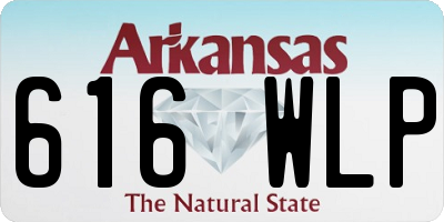 AR license plate 616WLP