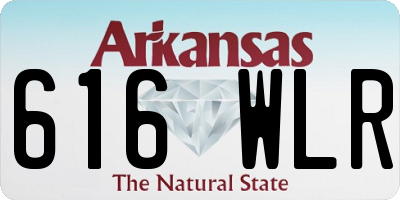 AR license plate 616WLR