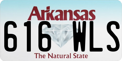 AR license plate 616WLS