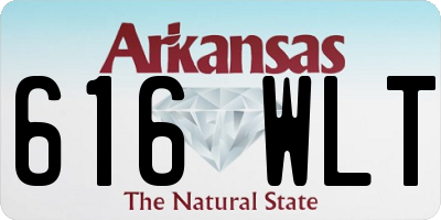 AR license plate 616WLT