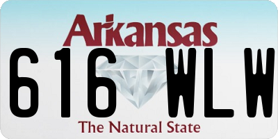 AR license plate 616WLW