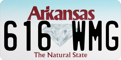 AR license plate 616WMG
