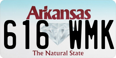AR license plate 616WMK
