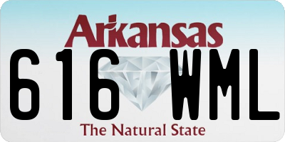 AR license plate 616WML