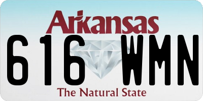 AR license plate 616WMN
