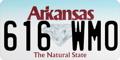 AR license plate 616WMO