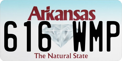 AR license plate 616WMP
