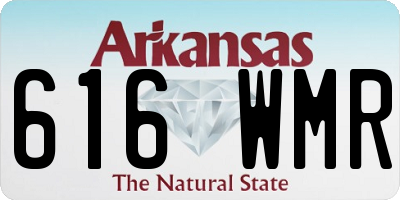 AR license plate 616WMR