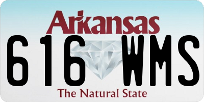 AR license plate 616WMS