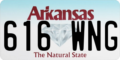 AR license plate 616WNG