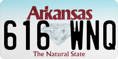 AR license plate 616WNQ