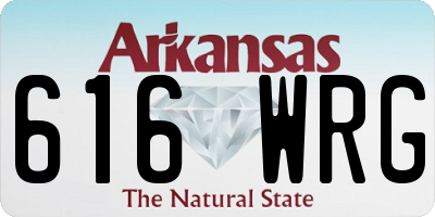 AR license plate 616WRG
