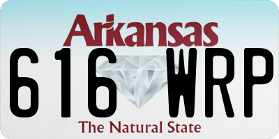 AR license plate 616WRP