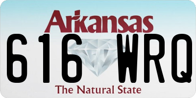 AR license plate 616WRQ