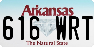AR license plate 616WRT