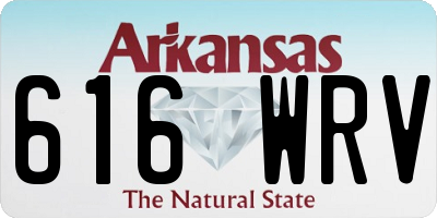 AR license plate 616WRV