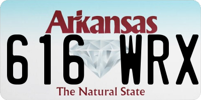 AR license plate 616WRX