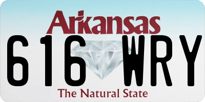 AR license plate 616WRY