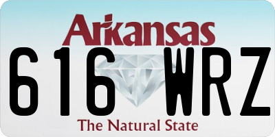 AR license plate 616WRZ