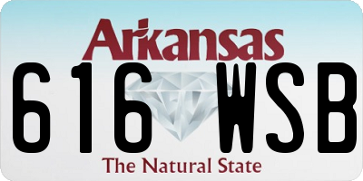 AR license plate 616WSB