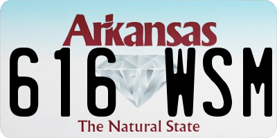 AR license plate 616WSM