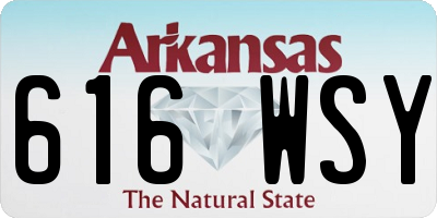 AR license plate 616WSY