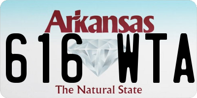 AR license plate 616WTA