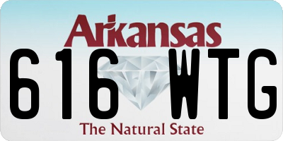 AR license plate 616WTG