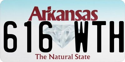 AR license plate 616WTH