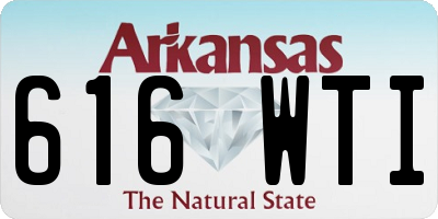 AR license plate 616WTI