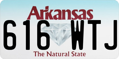 AR license plate 616WTJ