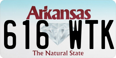 AR license plate 616WTK