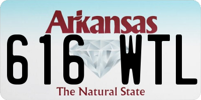 AR license plate 616WTL