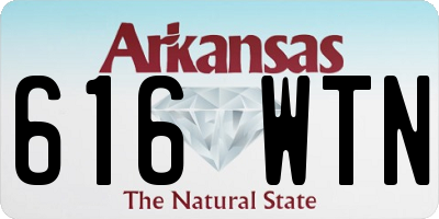 AR license plate 616WTN