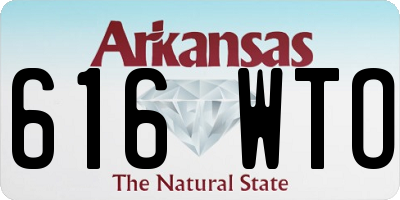 AR license plate 616WTO