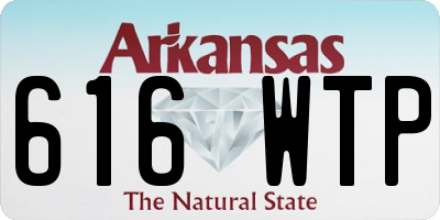 AR license plate 616WTP