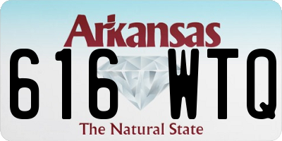 AR license plate 616WTQ