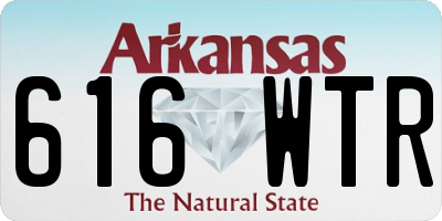 AR license plate 616WTR