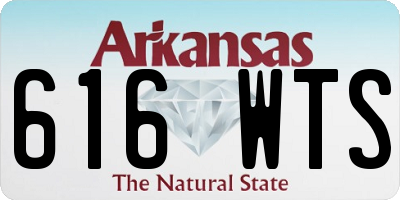 AR license plate 616WTS