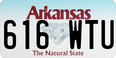AR license plate 616WTU